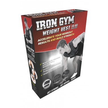 iron gym weight vest 10 kg, giubbino zavorrato professionale, 